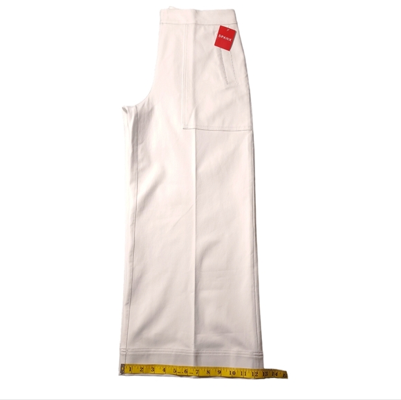 SPANX Women's On-the-Go Leg Wide White Pants With Ultimate Opacity Technology L - Picture 8 of 16
